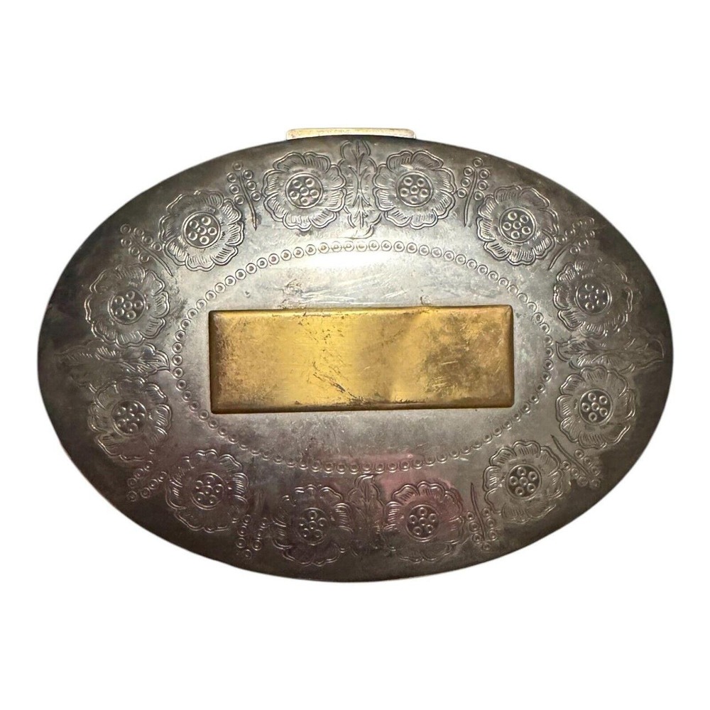 Heavy Jewelry Keepsake Trinket Box Engraved Bohemian
